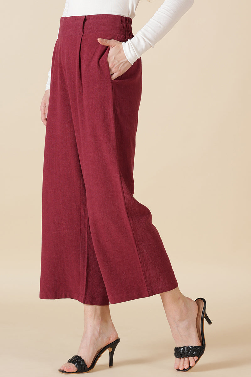 Gipsy Wine Cotton Ladies Pant