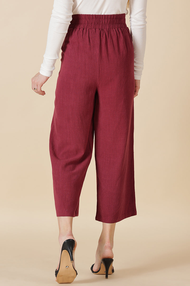 Gipsy Wine Cotton Ladies Pant