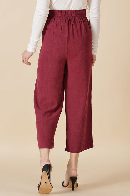 Gipsy Wine Cotton Ladies Pant