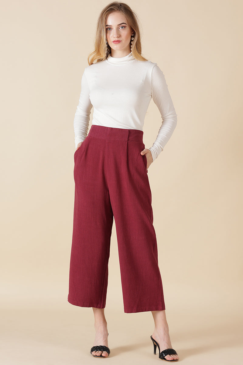 Gipsy Wine Cotton Ladies Pant
