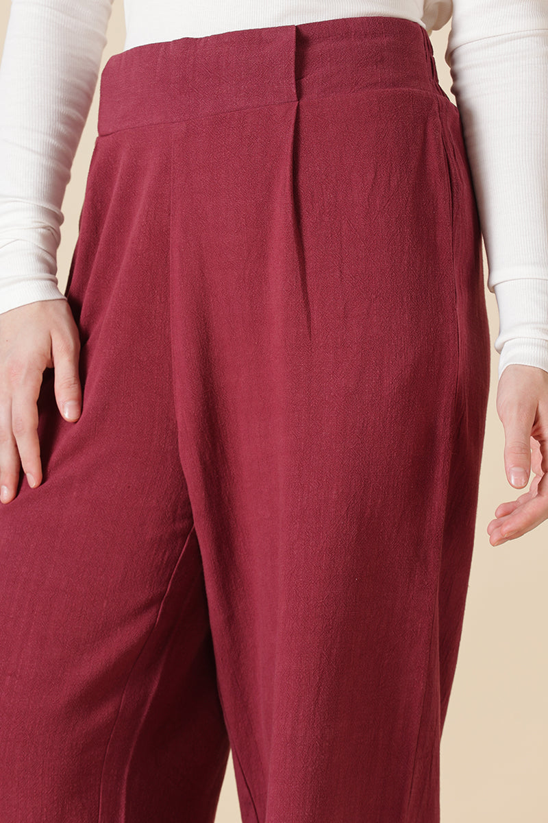 Gipsy Wine Cotton Ladies Pant