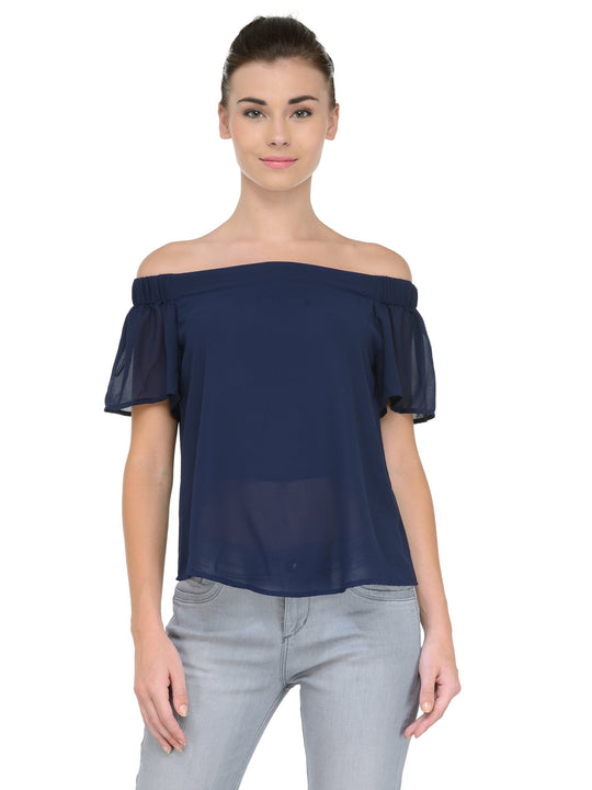 Gipsy Navy Georgette Blouse