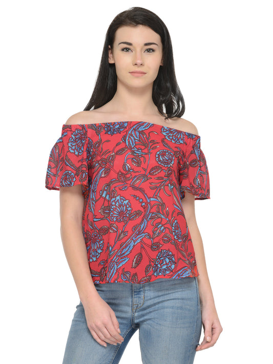 Gipsy Red Fashion Blouse