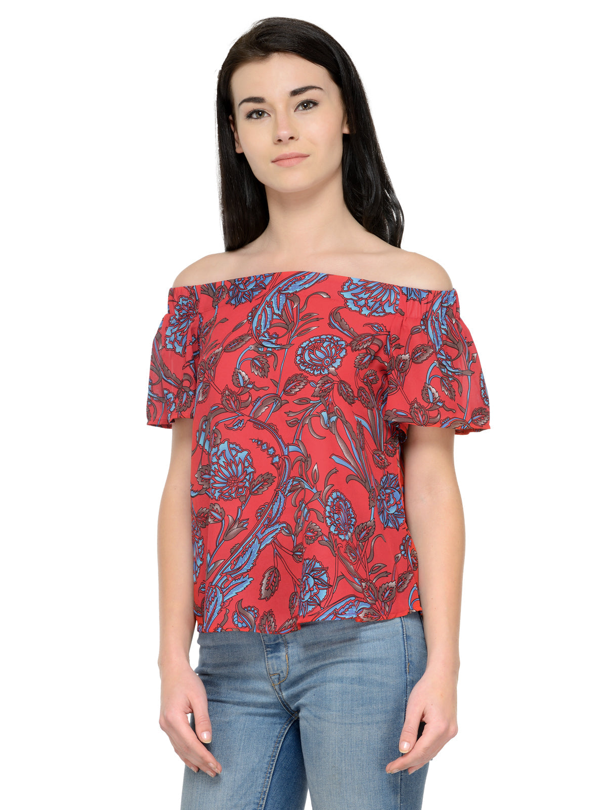 Gipsy Red Fashion Blouse