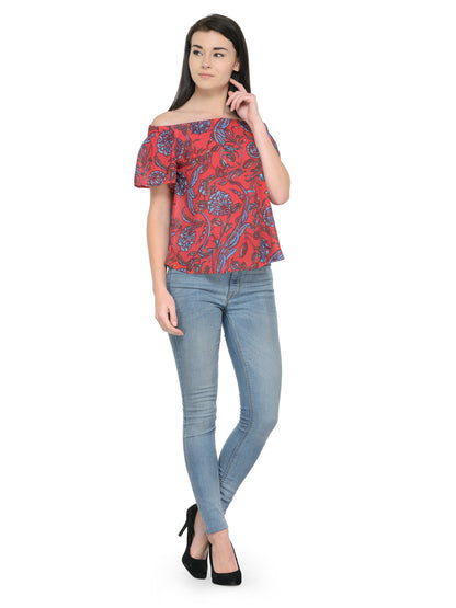 Gipsy Red Fashion Blouse