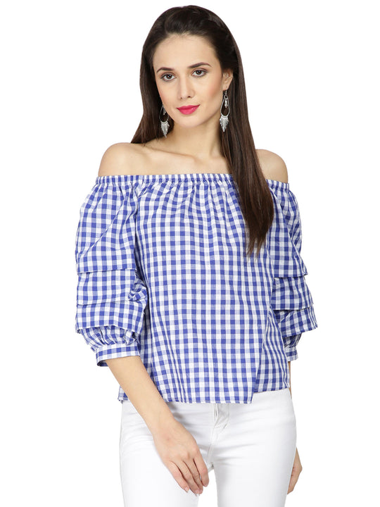 Gipsy Blue Cotton Blouse