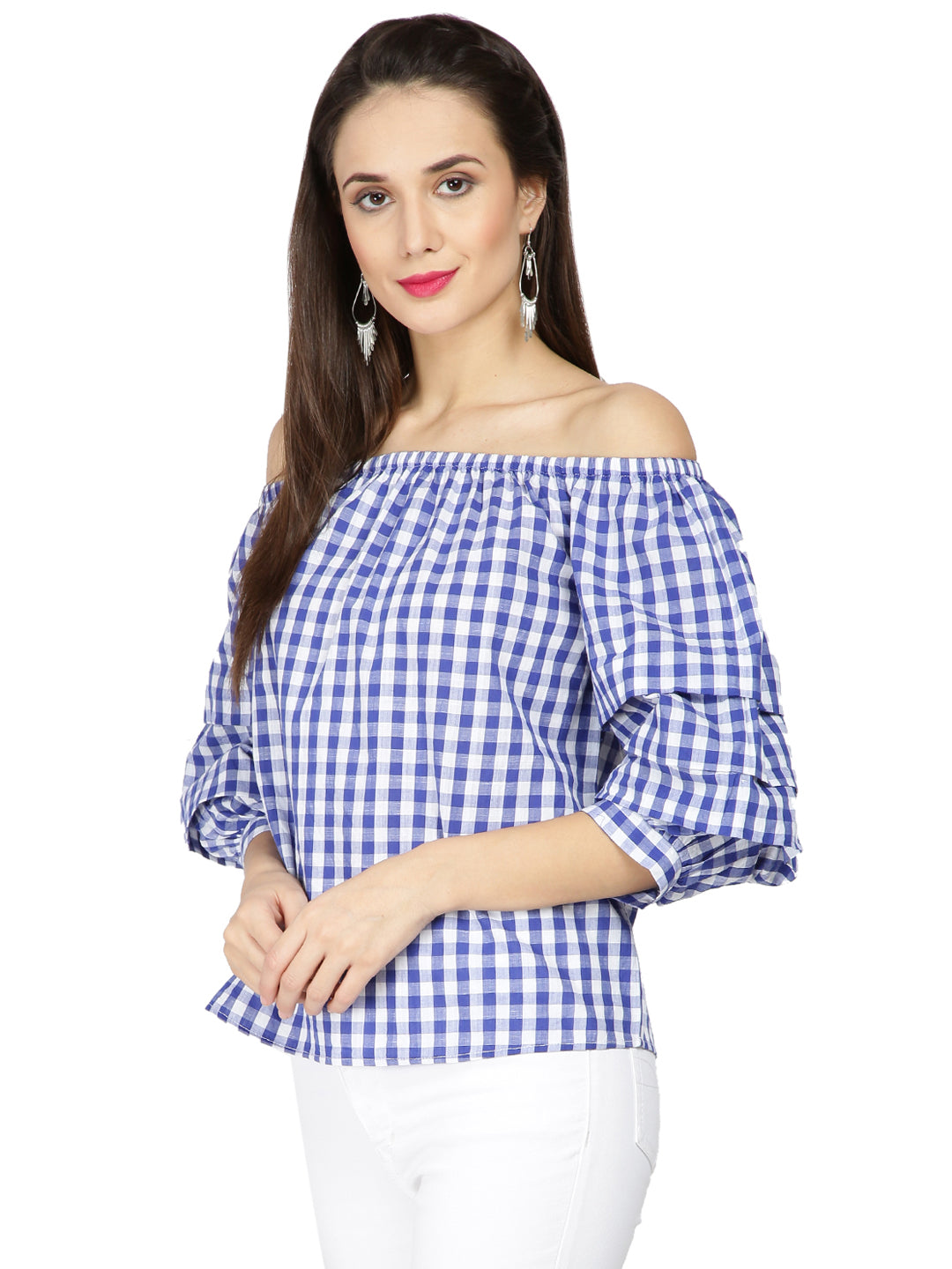 Gipsy Blue Cotton Blouse