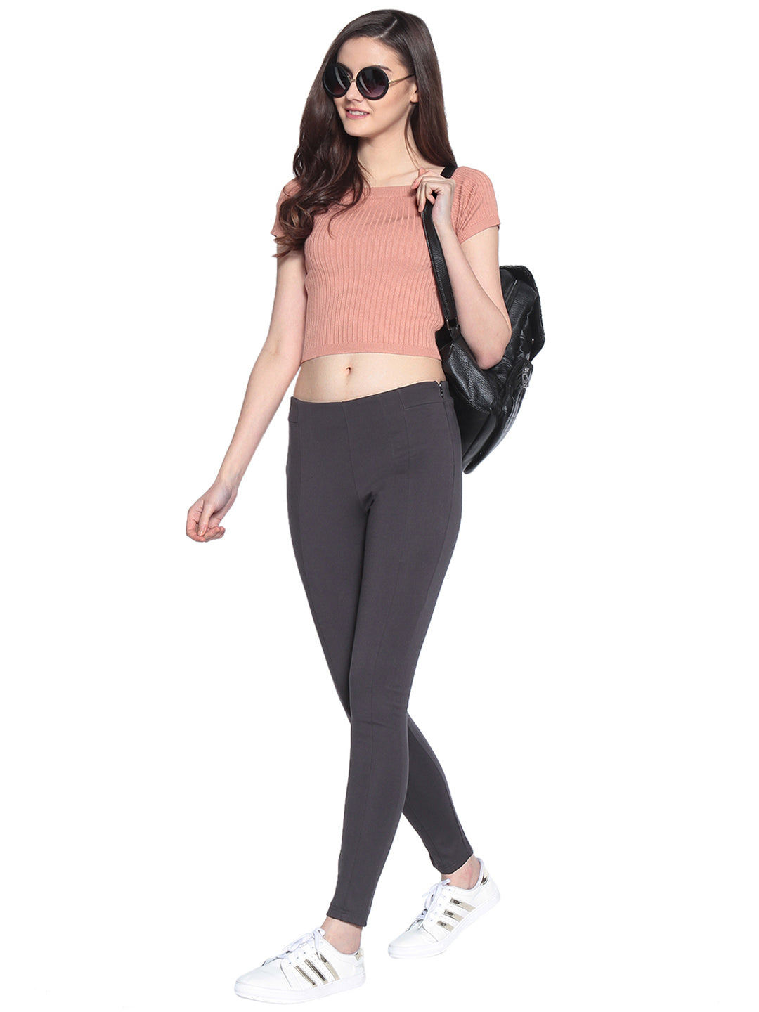 Gipsy Charcoal Casual NR Knit Jegging Buy - Gipsy Online