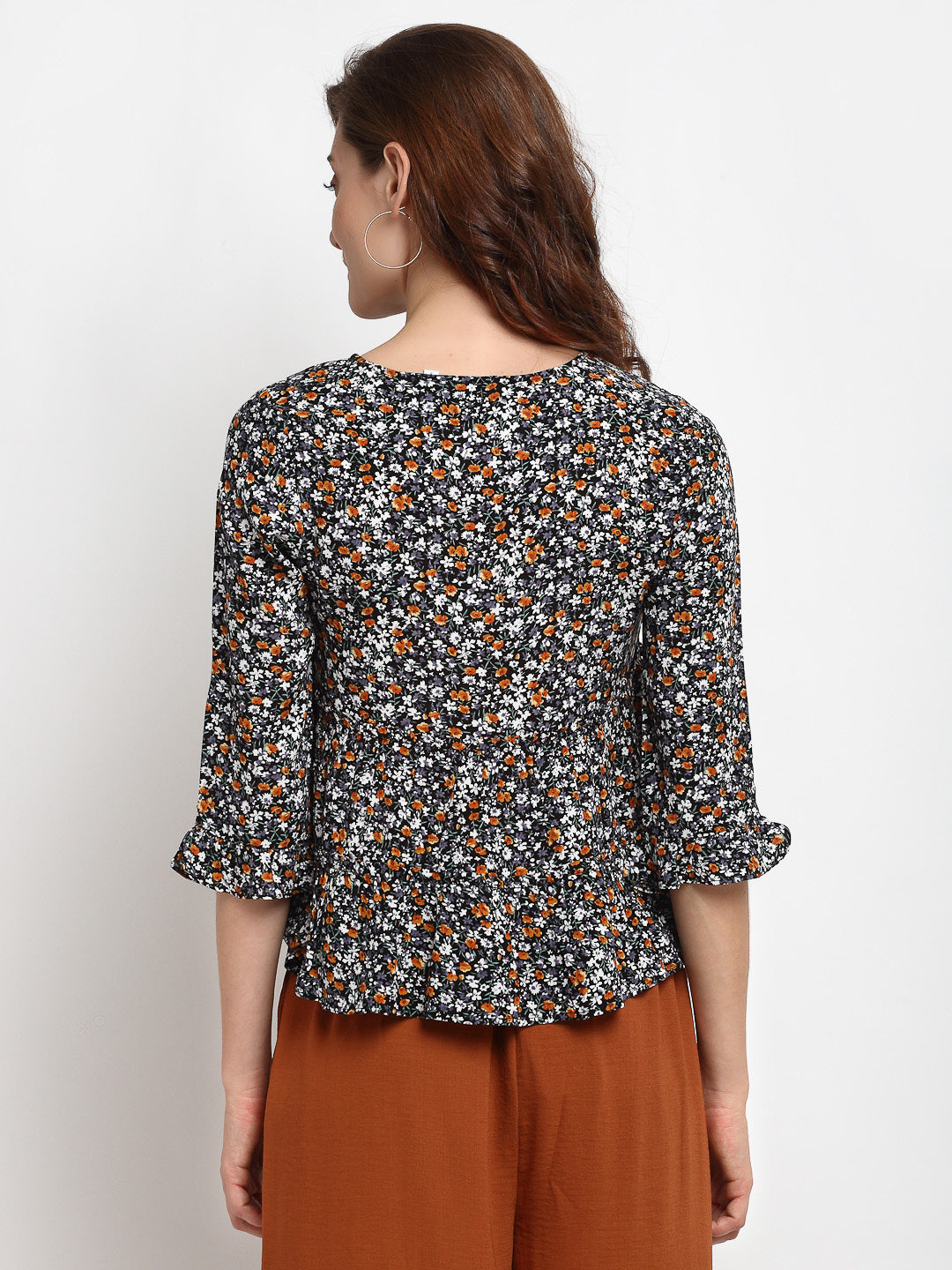 Gipsy Black Rayon Crepe Blouse