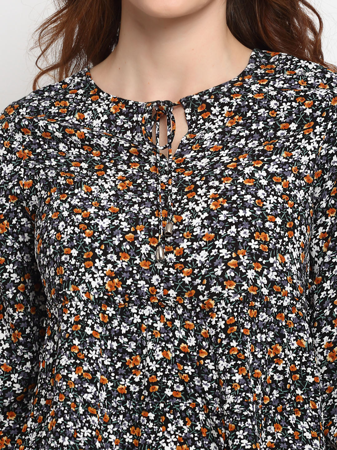 Gipsy Black Rayon Crepe Blouse