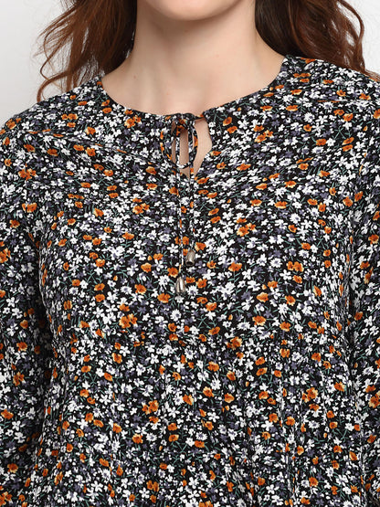 Gipsy Black Rayon Crepe Blouse