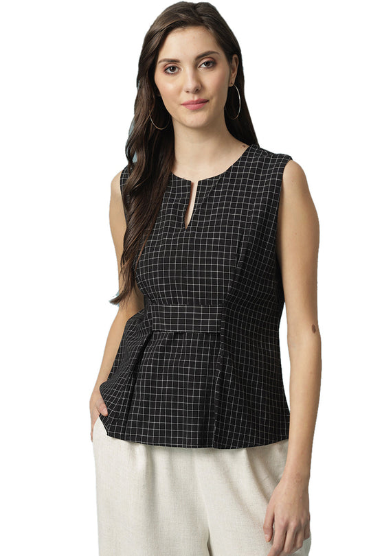 Gipsy Black Cotton Blouse