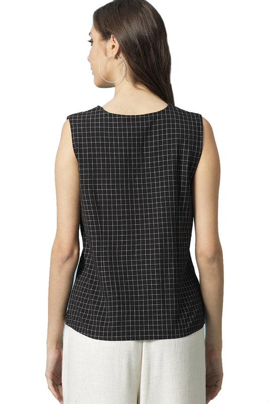 Gipsy Black Cotton Blouse