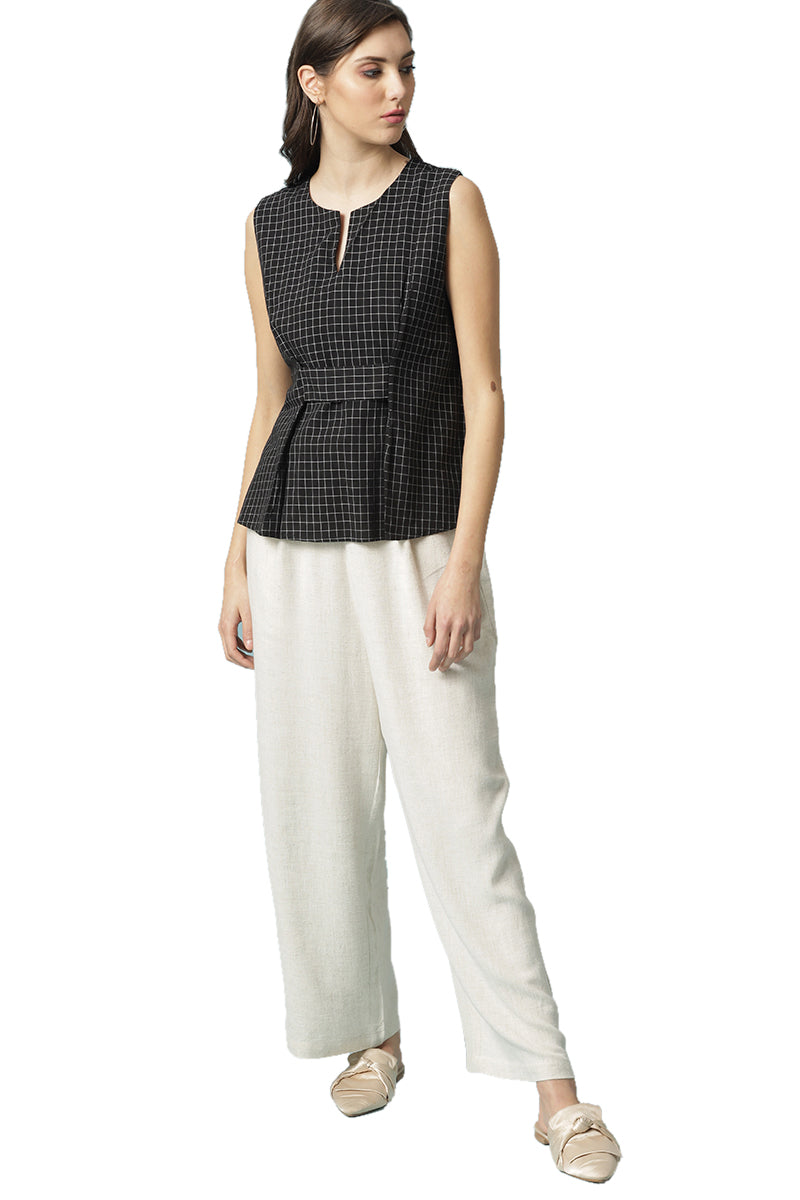 Gipsy Black Cotton Blouse