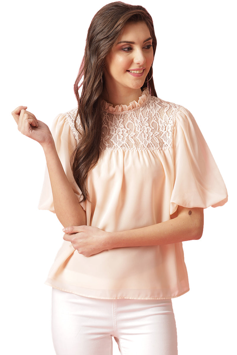 Gipsy Baby Pink Georgette Blouse
