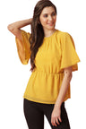 Gipsy Yellow Georgette Blouse