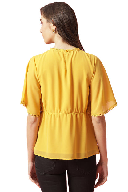 Gipsy Yellow Georgette Blouse