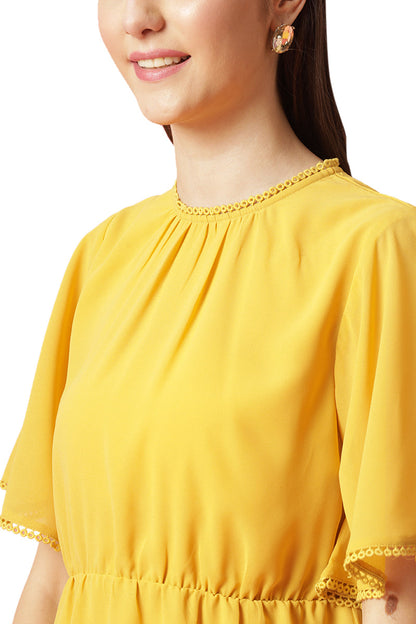 Gipsy Yellow Georgette Blouse