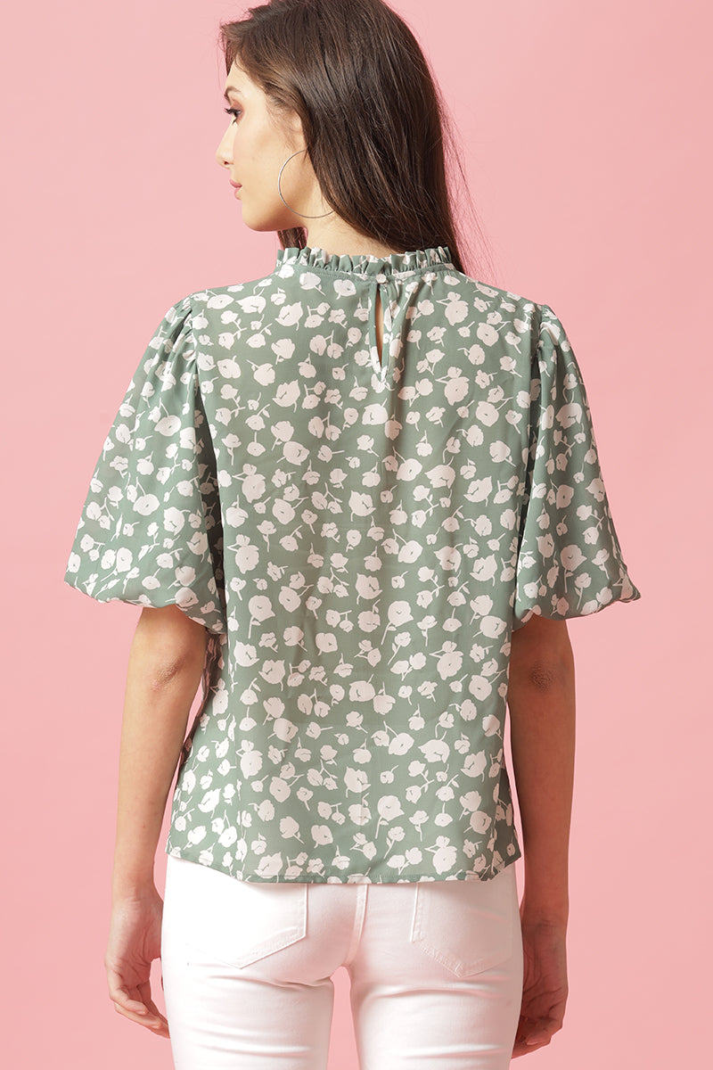 Gipsy Green Poleyster Blouse