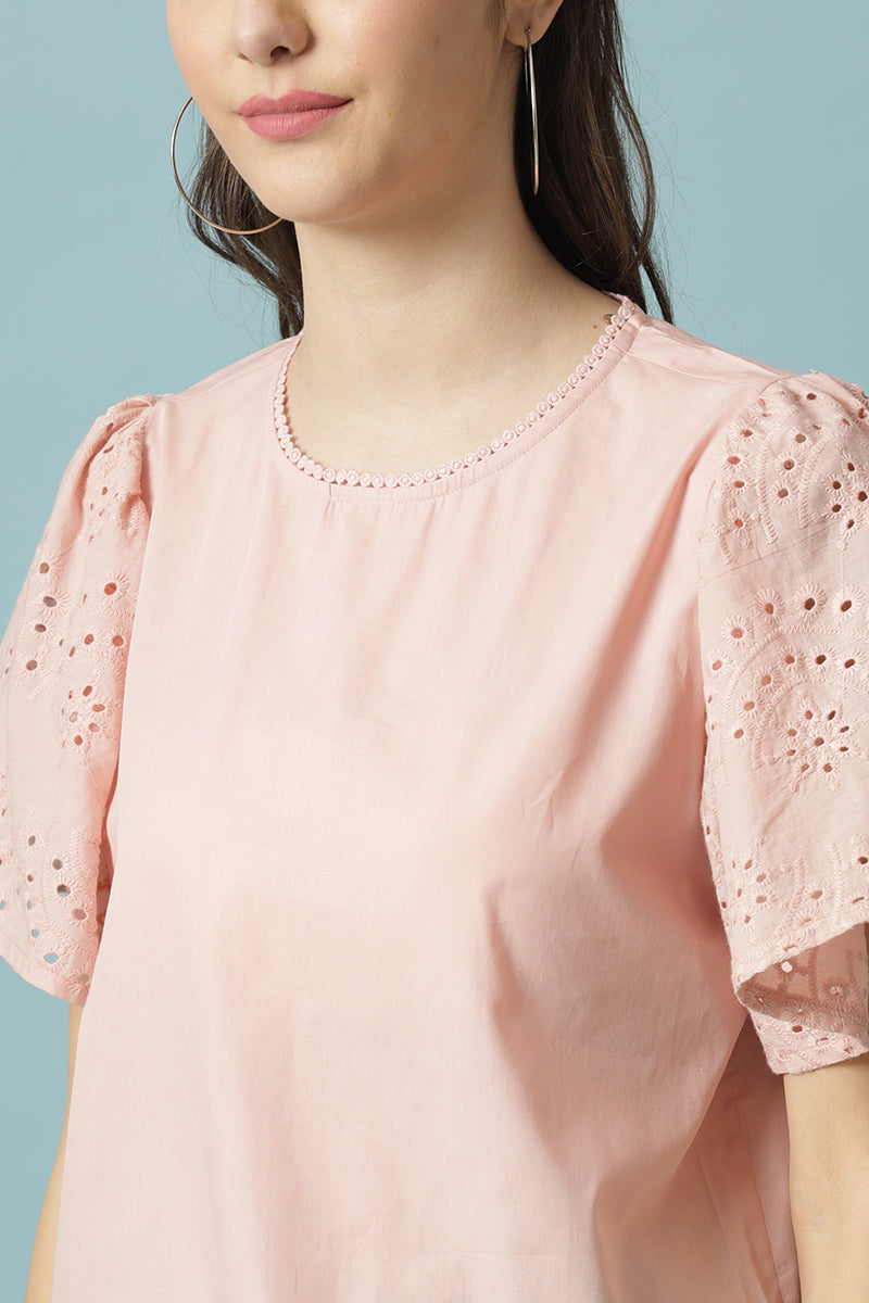 Gipsy Dusky Pink Cotton Blouse