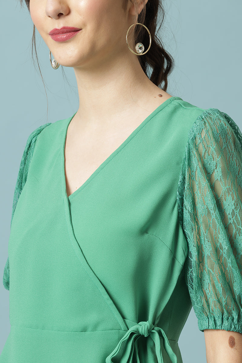 Gipsy Green Poleyster Blouse