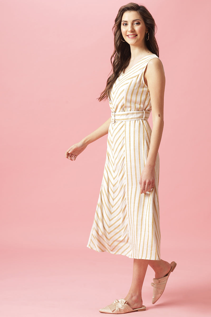 Gipsy Mustard Cotton Dress