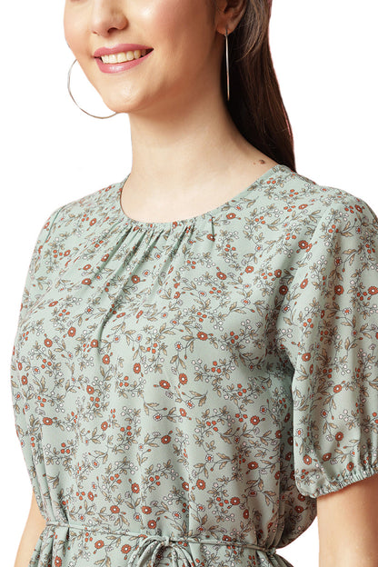 Gipsy Green Georgette Dress