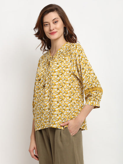 Gipsy Yellow Rayon Tunic