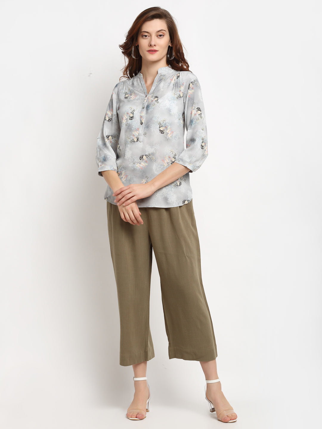 Gipsy Grey Rayon Crepe Tunic
