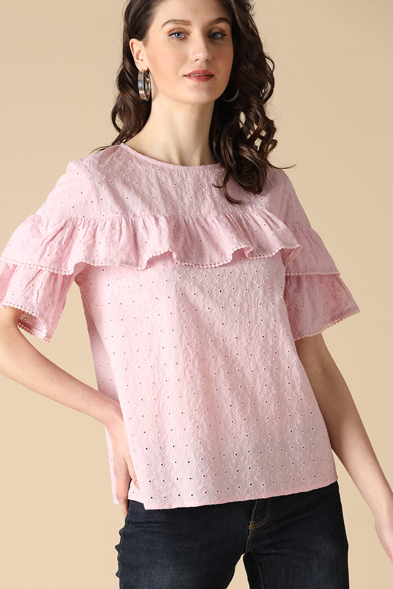 Gipsy Pink Fashion Cotton Blouse