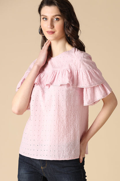 Gipsy Pink Fashion Cotton Blouse