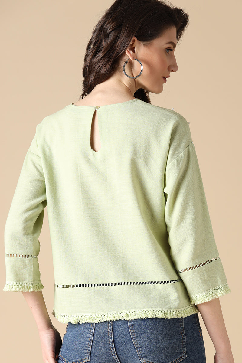 Gipsy Green Fashion  Linen Blouse