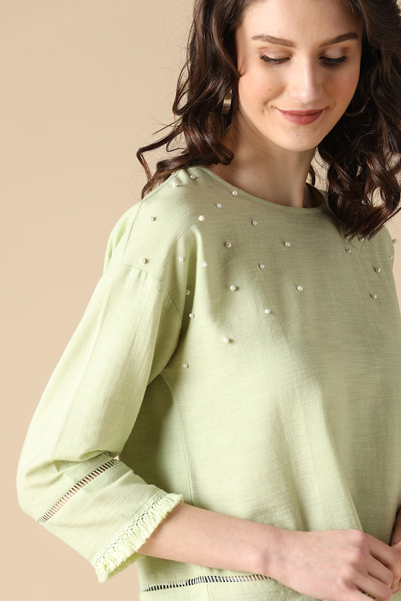 Gipsy Green Fashion  Linen Blouse
