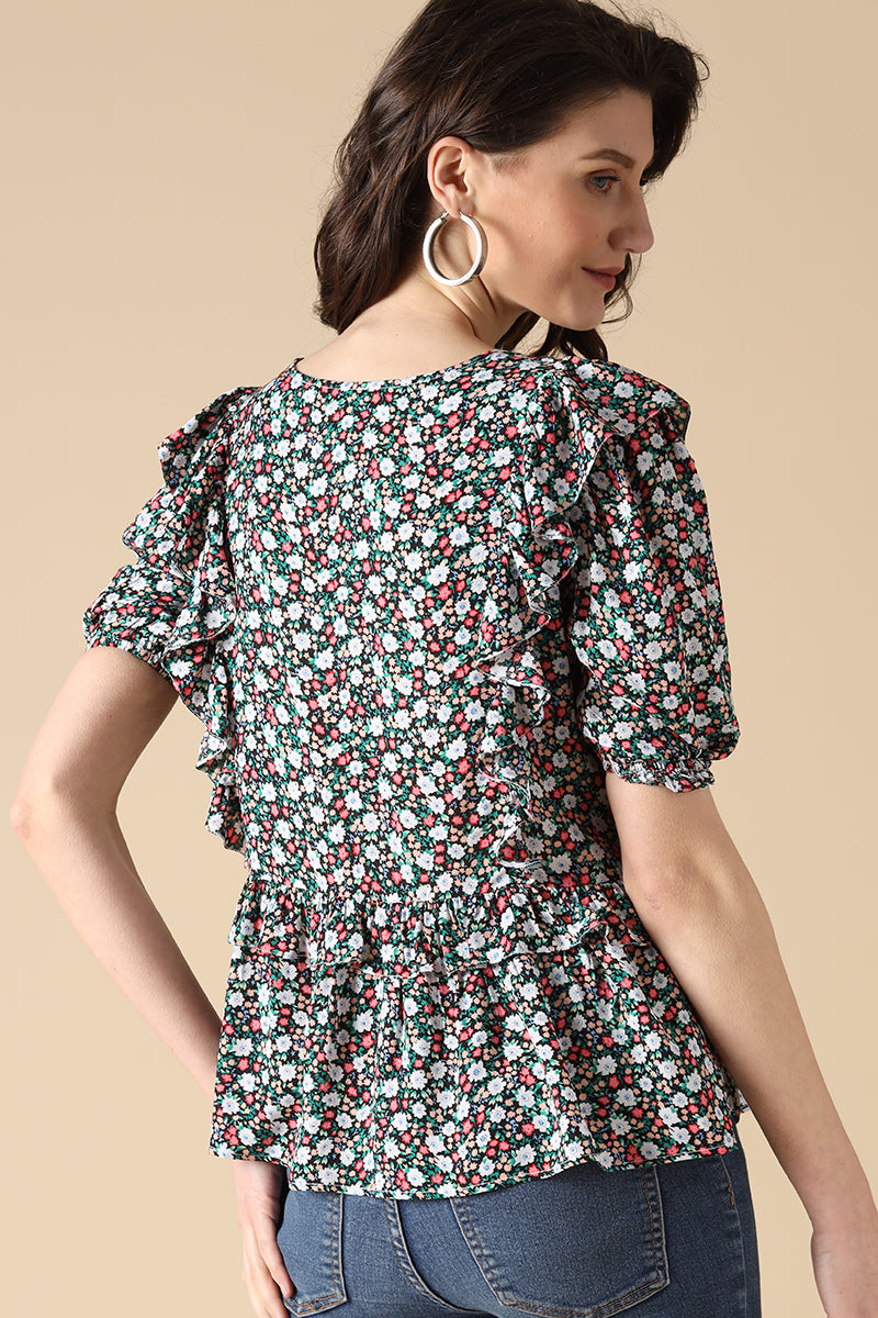 Gipsy Black Fashion Rayon Blouse