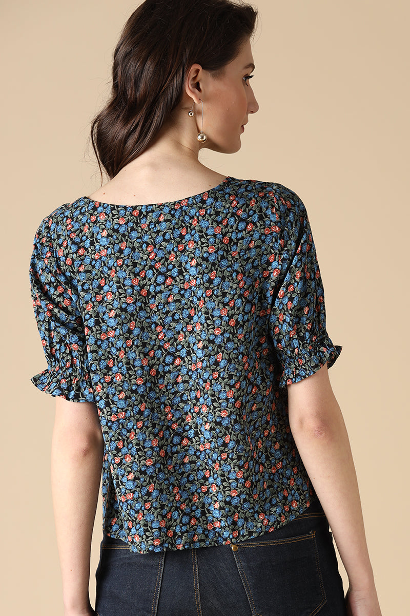 Gipsy Blue Fashion Rayon Blouse