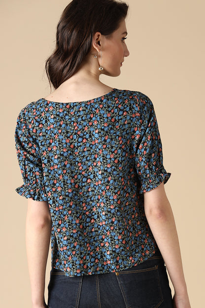 Gipsy Blue Fashion Rayon Blouse