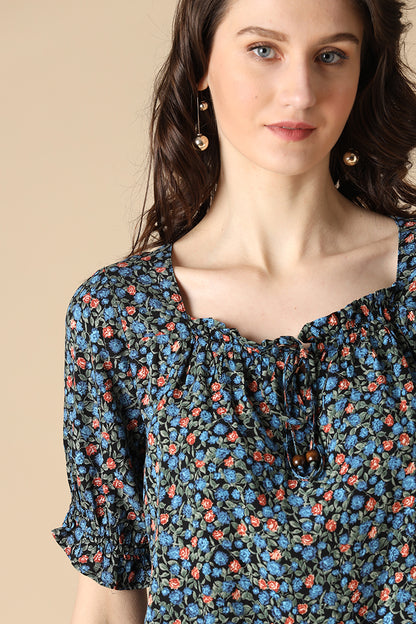 Gipsy Blue Fashion Rayon Blouse