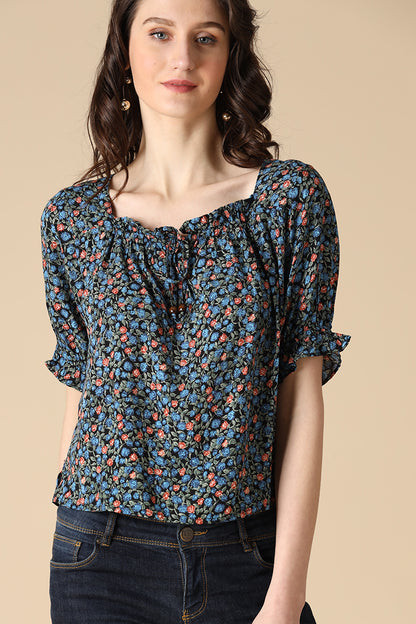 Gipsy Blue Fashion Rayon Blouse