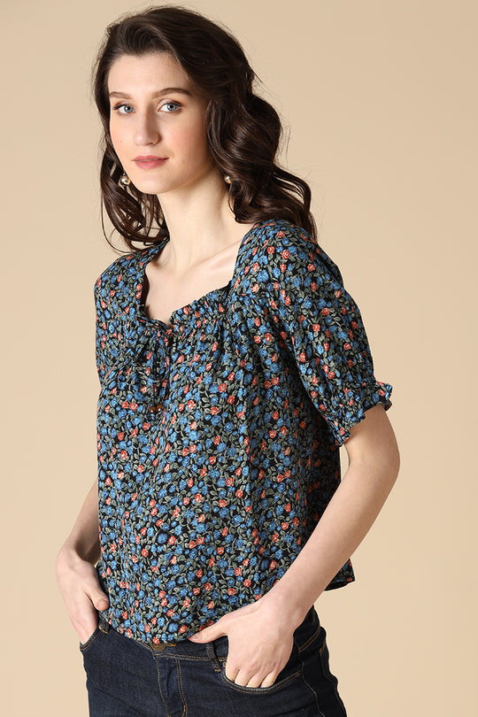 Gipsy Blue Fashion Rayon Blouse