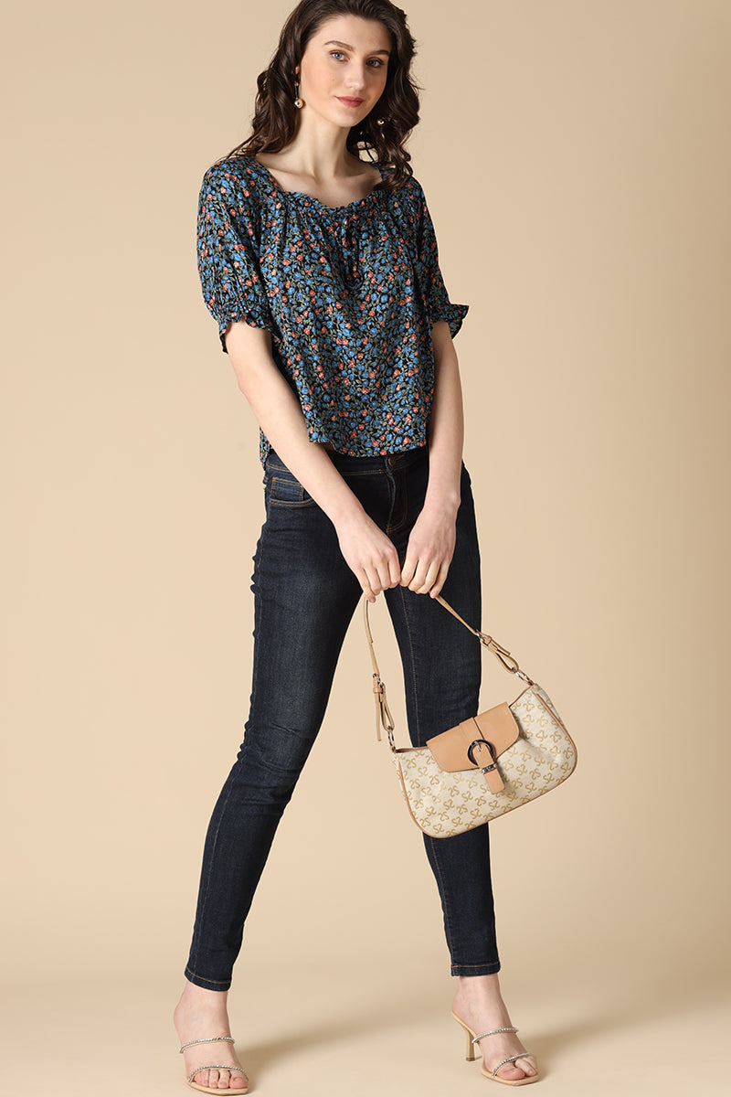 Gipsy Blue Fashion Rayon Blouse