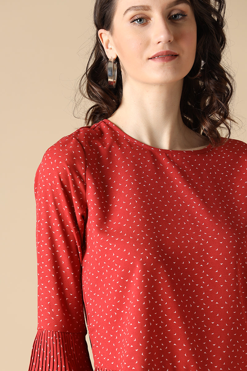 Gipsy Red Fashion Rayon Crepe Blouse