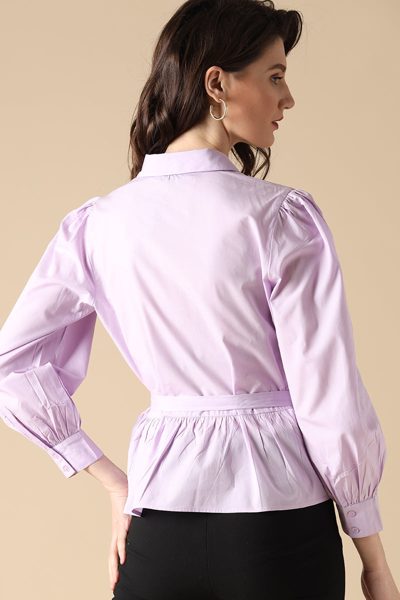 Gipsy Lilac Fashion Cotton Blouse