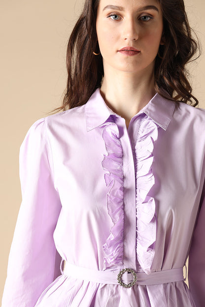 Gipsy Lilac Fashion Cotton Blouse