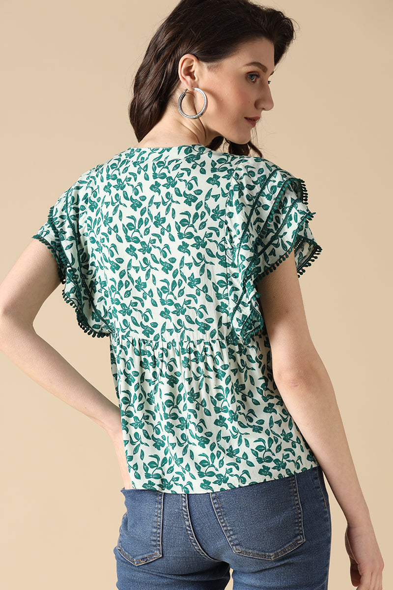 Gipsy Green Fashion Rayon Blouse