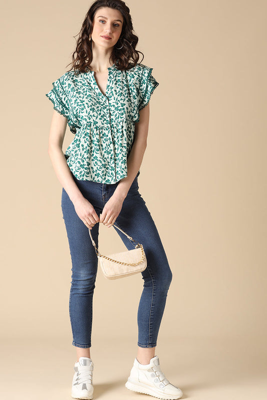 Gipsy Green Fashion Rayon Blouse