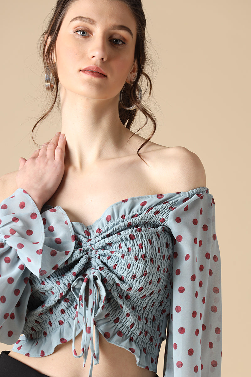Gipsy Sage Fashion Georgette Crop Top