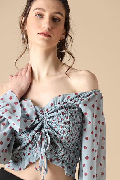 Gipsy Sage Fashion Georgette Crop Top