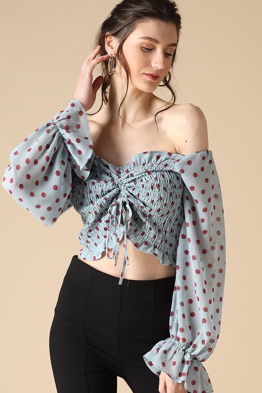 Gipsy Sage Fashion Georgette Crop Top