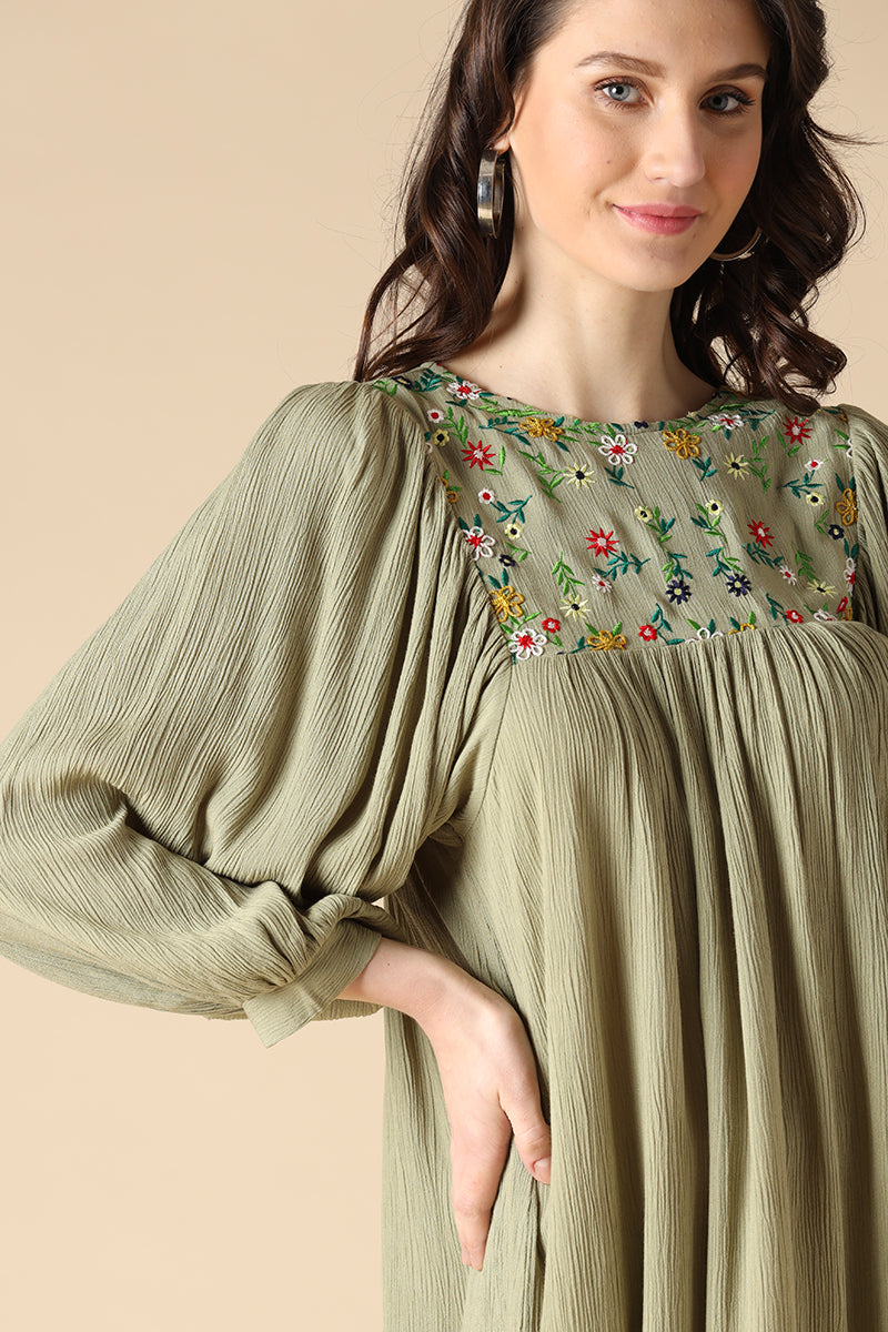 Gipsy Olive Fashion Poly Crepe Dresses