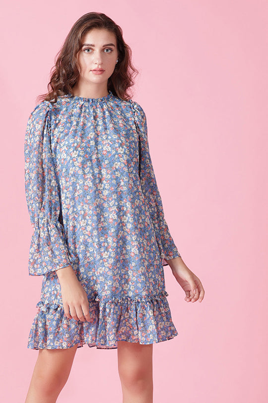 Gipsy Blue Georgette Dress